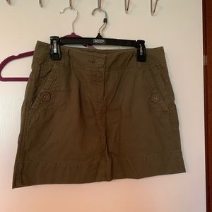 Olive green skirt